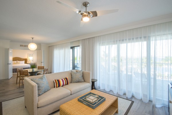 Hawks Cay Guestroom - One Bedroom Presidential Suite - Living Area
