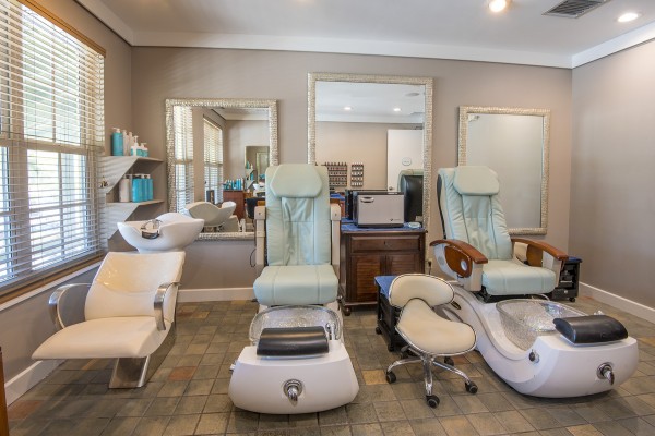 Pedicure chairs in spa at Hawks Cay Resort