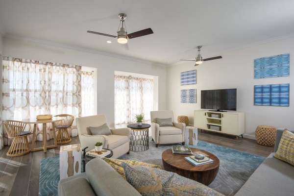 Coastal Suite Living Area at Hawks Cay in the Florida Keys