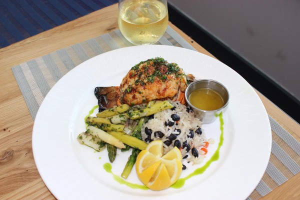 seafood dish at Angler & Ale restaurant