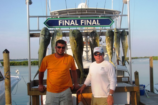 Mahi-Mahi caught on Hawks Cay fishing charters in the Florida Keys