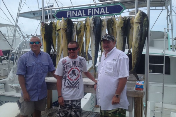 Mahi-Mahi caught on Final Final Hawks Cay fishing charters in the Florida Keys