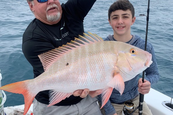 Snapper caught on Final Final fishing charter at Hawks Cay Resort in the Florida Keys