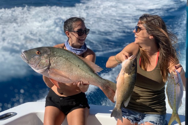 Snapper caught on Final Final fishing charter at Hawks Cay Resort in the Florida Keys