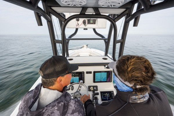 The Saltwater Experience crew is headed out to sea on their fishing charter for a day of fishing.