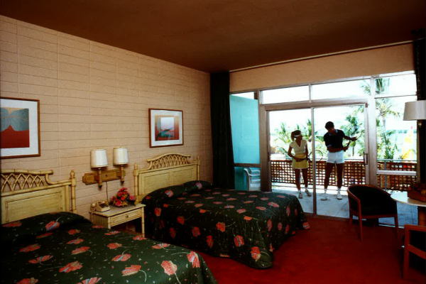 West Indies style guest room with two Queen Beds at Hawks Cay Resort