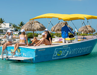 Friends on Sole Watersports boat